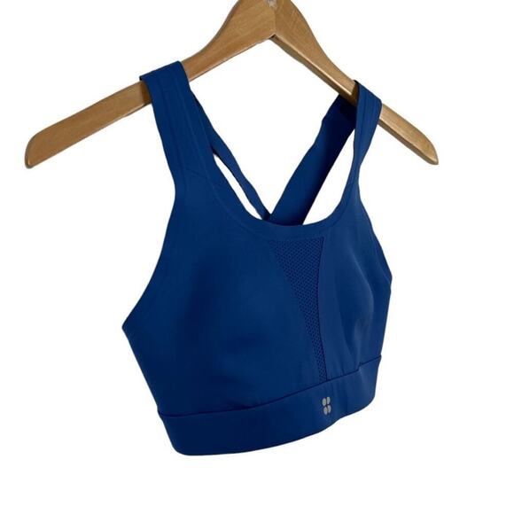 Sweaty Betty Blue All Train Sports Bra SB4731 Size 32C - Picture 2 of 11